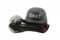 Set cască SWAT + pistol cu ​​accesorii