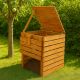 Composter de grădină din lemn - 600l
