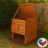 Composter de grădină din lemn - 1200l