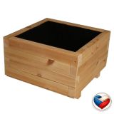 Ghiveci de flori din lemn Flor - 46 x 46 x 29 cm