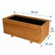 Ghiveci din lemn Flor THERMOWOOD - 70 x 37 x 31 cm