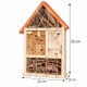 Adăpost din lemn pentru insecte 55x32x9 cm, pentru biodivers