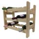 Raft de vin din lemn pentru 12 sticle