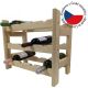 Raft de vin din lemn pentru 12 sticle