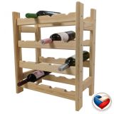 Raft de vin din lemn pentru 16 sticle