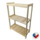 Raft din lemn, 3 rafturi, 93 x 50 x 33 cm