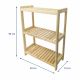 Raft din lemn, 3 rafturi, 93 x 50 x 33 cm