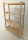 Raft din lemn, 4 rafturi, 133 x 80 x 33 cm