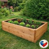 Pat supraînălțat din lemn, 156 x 96 x 36 cm