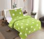 Lenjerie de pat MICRO, Stars lime