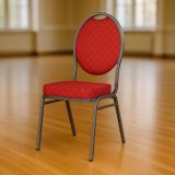 Scaun de congres metalic MONZA- roșu