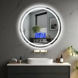 IREDA Oglindă de baie cu iluminare, 70 cm, difuzor