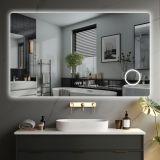 IREDA Oglindă de baie cu iluminare LED, 70 x 50 cm
