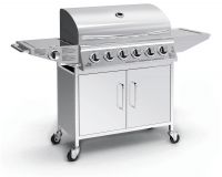 Grătar de grădină mobil MANHATTAN 107 x 161 x 51 cm, oțel in