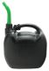 Canistră din plastic neagră - 10 l