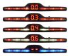 Asistent de parcare cu cablare, 4 senzori, afișaj LED