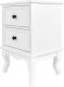 Noptieră cu 2 sertare, alb