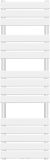 Radiator de baie de design 1500 x 450 mm, alb