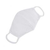Mască din bumbac dublu strat - alb, 2 buc