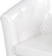 Fotoliu Chesterfield, 58 x 71 x 70 cm, alb