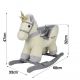 Infantastic Unicorn balansoar de pluș , 68 x 33 x 47 cm
