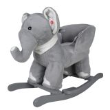 Balansoar de pluș,Elefant 68 x 33 x 47 cm