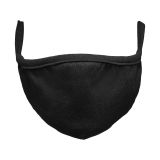 Masca protectie pentru copii, bumbac 10 buc - negru