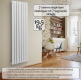 Radiator vertical, conexiune centrală, 1600 x 528 x 52 mm