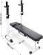 Bancă cu greutăți multifuncțională Physionics, 118,5 x 56 cm