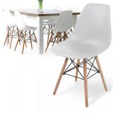 Miadomodo Set de 6 scaune de sufragerie cu scaun din plastic