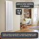 AQUAMARIN Radiator vertical 1600 x 452 x 52 mm, alb