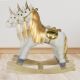 Balansoar Unicorn Infantastic, 84x31x76 cm, aur