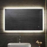 Aquamarin Oglindă de baie cu iluminare LED, 50 x 70 cm