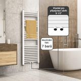 AQUAMARIN Radiator vertical pentru baie 140 x 60 cm, alb