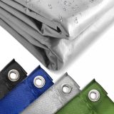 JAGO Prelata 650 g/m², cu ochiuri de aluminiu, gri, 4 x 8 m