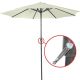 MIADOMODO Umbrelă de soare cu mâner 250 cm, crem