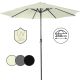 MIADOMODO Umbrelă de soare cu mâner 250 cm, crem