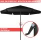 MIADOMODO Umbrelă cu mâner 300 cm, negru