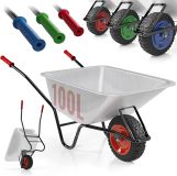 TIMBERTECH roabă de grădină 140 x 54 x 60 cm, roșu,