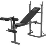 Gyronetics Bancă cu greutăți reglabilă, negru, 143 cm