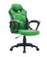 Scaun de birou ergonomic, verde cu elemente mov