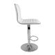 Set de 2 scaune de bar albe - moderne, reglabile pe înălțime