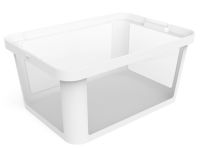 ALBRIS cutie de depozitare 45 L , alb