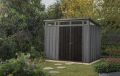 Casă de grădină PENT 9x7, gri, 226 x 279 x 216 cm