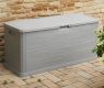 WOODYS Garden cutie de depozitare din plastic 280 L, gri des