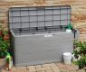 WOODYS Garden cutie de depozitare din plastic 280 L, gri des