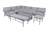 TAMPA Set de lux cu construcție din aluminiu, antracit
