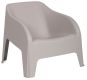 PETRA ARMCHAIR fotoliu din plastic, gri