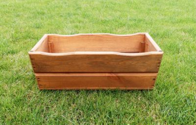 Ghiveci din lemn pentru flori 44 cm maro