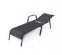 Șezlong de grădină metalic ZWC-52 - negru